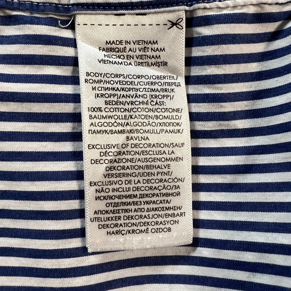 Ralph Lauren Shirt Men 2XLT Blue Stripe Button Down Long Sleeve Pony Logo Preppy - Picture 10 of 11